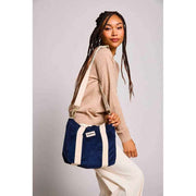 Hindbag Louise Square Crossbody Bag - Velvet Marinblå