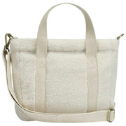 Hindbag Louise Square Teddy Crossbody Bag - Arctic White
