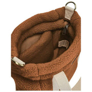 Hindbag Louise Square Teddy Crossbody Bag - Brun