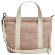Hindbag Louise Square Teddy Crossbody Bag - Puderrosa
