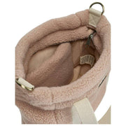 Hindbag Louise Square Teddy Crossbody Bag - Puderrosa