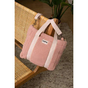 Hindbag Louise Square Teddy Crossbody Bag - Puderrosa