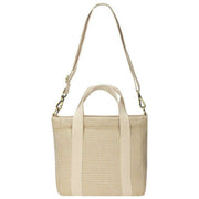 Hindbag Louise Square Woven Crossbody Bag - Nude Beige