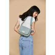 Hindbag Margault Quiltad axelväska - Sage Green