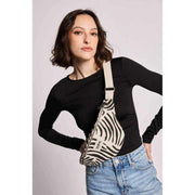 Hindbag Olivia Bum Bag - Ecru Zebra Cream