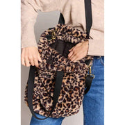 Hindbag Paul Faux Fur Tygväska - Leopard Brun