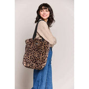 Hindbag Paul Faux Fur Tygväska - Leopard Brun