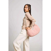 Hindbag Rosa Stor Teddy Axelväska - Puderrosa