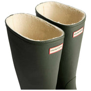 Hunter Downpour Tall Isolerade Wellington Boots - Mörk Olivgrön