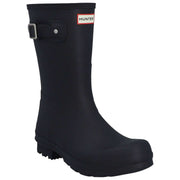 Hunter Original Short Tartan Fodrade Boots - Svart/Mörk oliv