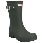 Hunter Original Short Tartan Fodrade Boots - Dark Olive