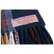 Ingles Buchan Bannockbane lammullshalsduk - Beige/Blå/Vit