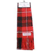 Ingles Buchan Cunningham Scarf i lammull - Röd/Svart/Vit