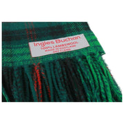 Ingles Buchan Ross Hunting Lambswool Scarf - Grön/Svart/Röd