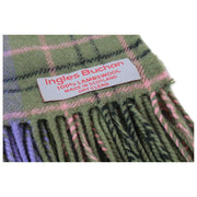 Ingles Buchan Taylor lammullshalsduk - grön/lila/rosa
