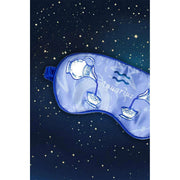 Jessica Russell Flint Aquarius Silk Eye Mask - Blå/Vit