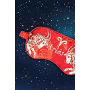 Jessica Russell Flint Aries Silk Eye Mask - Röd/Vit