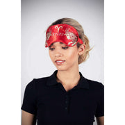 Jessica Russell Flint Aries Silk Eye Mask - Röd/Vit