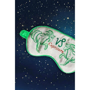 Jessica Russell Flint Capricorn Silk Eye Mask - Grön/Beige