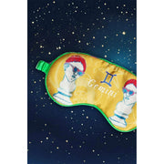 Jessica Russell Flint Gemini Silk Eye Mask - Gul/Vit