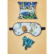 Jessica Russell Flint Kiss the Sky Silk Eye Mask - Vit/Gul/Blå