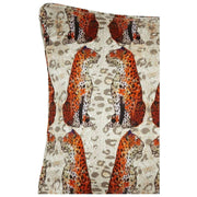 Jessica Russell Flint Little Leopards Sidenkuddfodral - Vit/Brun
