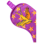 Jessica Russell Flint Lucy and the Golden Swallow Silk Eye Mask - Rosa/Guld
