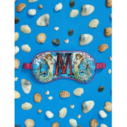 Jessica Russell Flint M for Mermaid Silk Eye Mask - Blå/Rosa/Beige