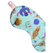 Jessica Russell Flint Mia Silk Eye Mask - Blå/Lila/Gul