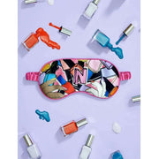 Jessica Russell Flint N for Nails Silk Eye Mask - Rosa/Svart/Blå