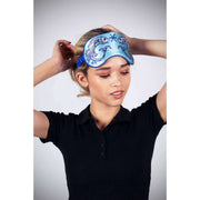 Jessica Russell Flint Fiskarna Silk Eye Mask - Blå/Vit