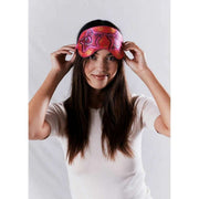 Jessica Russell Flint S för solglasögon Silk Eye Mask - Rosa/Gul