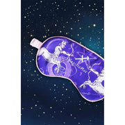 Jessica Russell Flint Sagittarius Silk Eye Mask - Lila/Vit