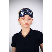 Jessica Russell Flint Scorpio Silk Eye Mask - Blå/Vit