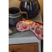 Jessica Russell Flint Shells Silk Eye Mask - Röd/Rosa