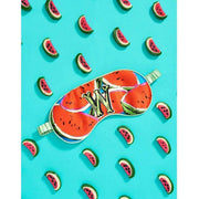 Jessica Russell Flint W for Watermelon Silk Eye Mask - Röd/Blå