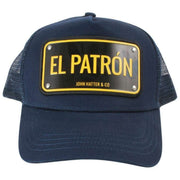 John Hatter El Patron Trucker Hatt i aluminium - Marinblå
