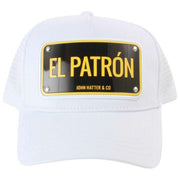 John Hatter El Patron Trucker Hatt i aluminium - Vit