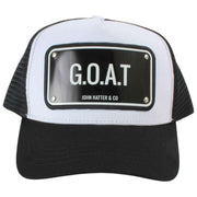 John Hatter GOAT Aluminium Trucker Hat - Svart/Vit