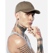 Kangol Washed Baseball Keps - Smog Brown