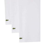 Lacoste Slim Fit Crew Neck 3 Pack T-Shirts - White