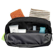 Lefrik Kei Ripstop Double Wash Bag - Black Lime