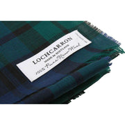 Locharron of Scotland Alba Black Watch Fine Merino Stole - Green/Navy