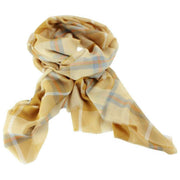 Locarron of Scotland Alba Cornish Fine Merino Scarf - Gul/Ljusblå