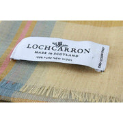 Locarron of Scotland Alba Cornish Fine Merino Scarf - Gul/Ljusblå