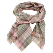 Locharron of Scotland Alba Dundee Fine Merino Scarf - Rosa/Grå/Gul