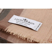 Locharron of Scotland Alba Saskatchewan Weathered Fine Merino Scarf - Beige/Grå
