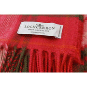 Locharron of Scotland Borders Locharron Hunting Lambswool Filt - Rosa