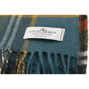 Locharron of Scotland Borders Macbeth Weathered Lamswool Filt - Blå/Brun
