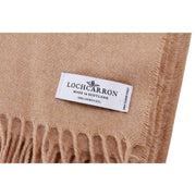 Locharron of Scotland Borders Malt Lammullsfilt - Beige